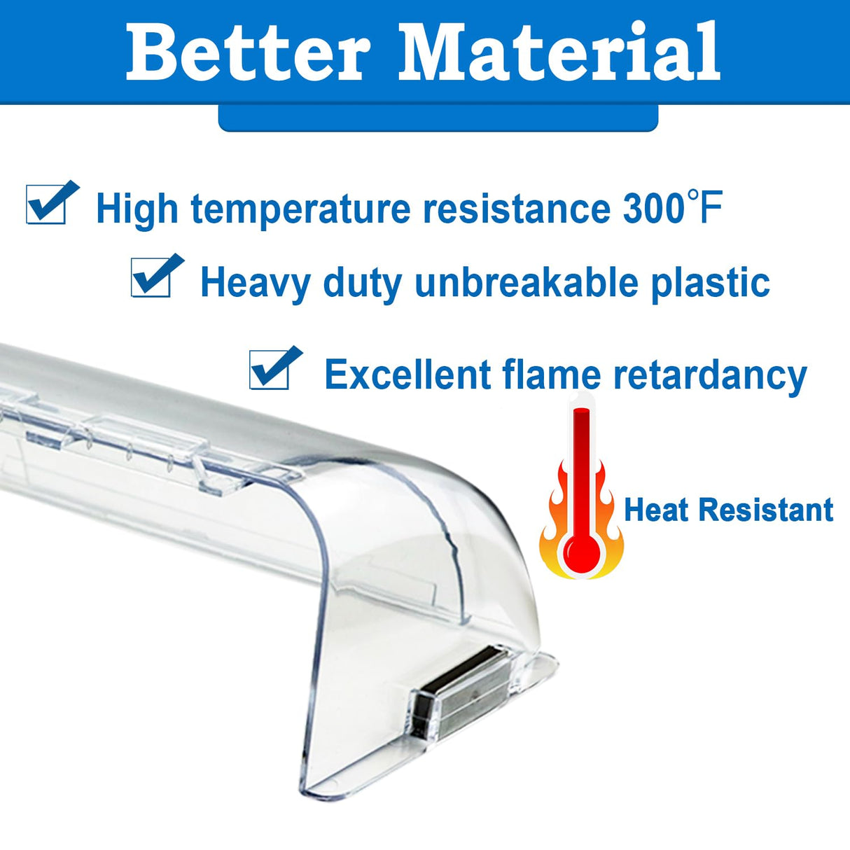 Binazon Heating & Air Vent Deflector for Vents, Sidewall, Ceiling, Floor Registers - Adjust Between 9"-14", Magnetic Vent Covers for Air Conditioning, Heat, AC, Floor, Under Furniture (3 Pack Clear)