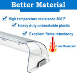 Binazon Heating & Air Vent Deflector for Vents, Sidewall, Ceiling, Floor Registers - Adjust Between 9"-14", Magnetic Vent Covers for Air Conditioning, Heat, AC, Floor, Under Furniture (3 Pack Clear)