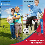 Boulder Portable Badminton Pickleball Net - Foldable/Extendable Poles for Multiple Sports Heights (UP to 5 ft) - Ideal for Tennis, Pickleball, Soccer Tennis - Easy Setup