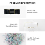 YINUOYOUJIA Large Gift Box 16.5x13x5.5 inches,Black Boxes for Presents,Birthday,Valentine's Day,Mother's Day,Christmas,Anniversary