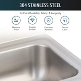 WILPREP Hand Sink Commercial Stainless Steel Sink for Washing, NSF Utility Sink with Gooseneck Faucet, Wall Mount Kitchen Sink for Restaurant Bar RV Bathroom Laundry Room (17 x 15 Inches)
