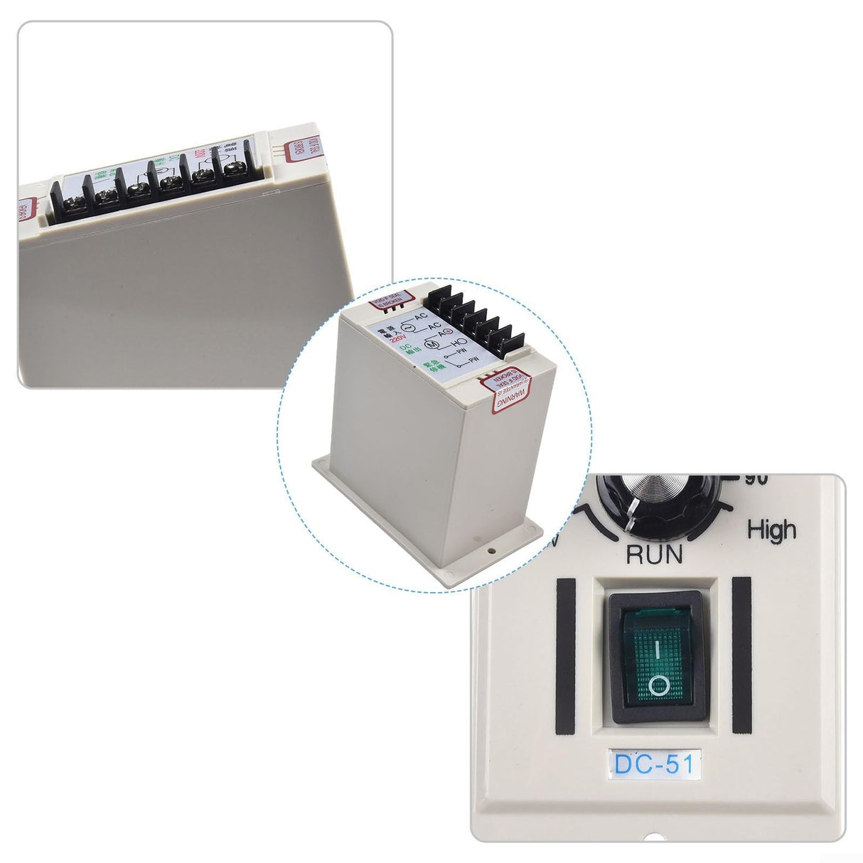 Oniissy 220V DC Motor Speed Controller Governor Output DC 0-24V 0-110V 0-180V 0-240V,Advanced 220V DC Motor Speed Controller for Instrumentation and Measurement (DC 0-180V)