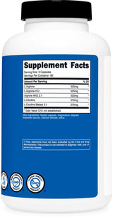 Nutricost Nitric Oxide Booster 2250mg, 180 Capsules - 750mg Per Casule, 60 Servings - Gluten Free and Non-GMO