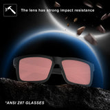 MAXJULI XXL FL-41 Rose Blue Light Blocking Glasses for Photophobia Light Sensitivity,for Computer Gaming, Screen Fatigue & UV Protection 8228 (Black/FL-41 Rose)