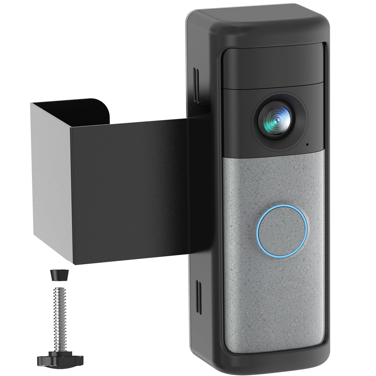 Anti-Theft Ring Doorbell Mount Compatible with Battery Doorbell/Pro/Plus(2nd Gen), No-Drill Doorbell Mounting Bracket Accessories for Inward Swing Door
