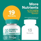 SmartyPants Prenatal Multivitamin Gummies - Improved Formula: Omega 3 (DHA/EPA), Methylfolate, Biotin, Vitamin D3, C, Vitamin B12, B6, Vitamin A, K & Zinc, Gluten Free, 90 Count (30 Day Supply)