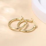 14K Gold Hoop Earrings for Women Simple Design and Timeless Elegance Gold Earring Womens