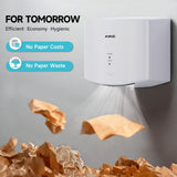 AIKE Air Wiper Compact Hand Dryer 110V 1400W White (with 2 Pin Plug) Model AK2630S