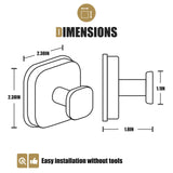 BKV Suction Cup Hooks for Shower,Heavy Duty Shower Hooks for Bathroom Wall,Glass Windows,Smooth Doors to Hang Towels,Robes,Coat,Reusable Suction Cup Wreath Hanger for Christmas Wreaths-Black(4 Pack)