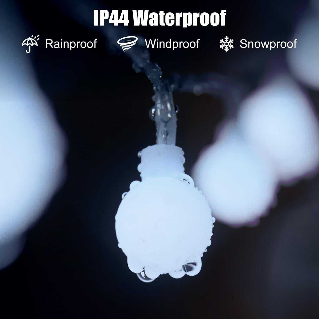 2 Pack Globe String Lights Battery Operated - 21 Feet 60 Led Fairy Lights, 8 Modes with Remote Mini Globe Lights for Indoor Outdoor Bedroom Party Wedding Garden Christmas Tree Decor, Pure White