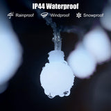 2 Pack Globe String Lights Battery Operated - 21 Feet 60 Led Fairy Lights, 8 Modes with Remote Mini Globe Lights for Indoor Outdoor Bedroom Party Wedding Garden Christmas Tree Decor, Pure White