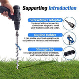 ‎Homeon Wheels Camping Ground Anchors Aluminum Screw Heavy Duty Metal Non-Rust Cast Tent Anchors in Kit for Securing Animals,Tents, Canopies, Sheds, Car Ports, Swing Sets Outdoors Beach（Blue）