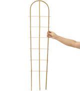 Taoskai 5 Pack 4 Feet U-Shape Bamboo Trellis, Natural Bamboo Trellis for Climbing Plants, Vegetables, Cucumber, Tomato, Outdoor and Indoor Potted Plants