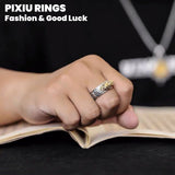 HETICA Feng Shui Pixiu Mantra Amulet Lucky Adjustable Ring