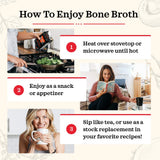 Chicken Bone Broth Soup by Kettle and Fire, Pack of 6, Keto Diet, Paleo Friendly, Whole 30 Approved, Gluten Free, with Collagen, 10g of protein, 16.9 Ounce (Pack of 6)