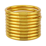 BuDhaGirl Gold All Weather Bangles® (AWB®) - Serenity Prayer
