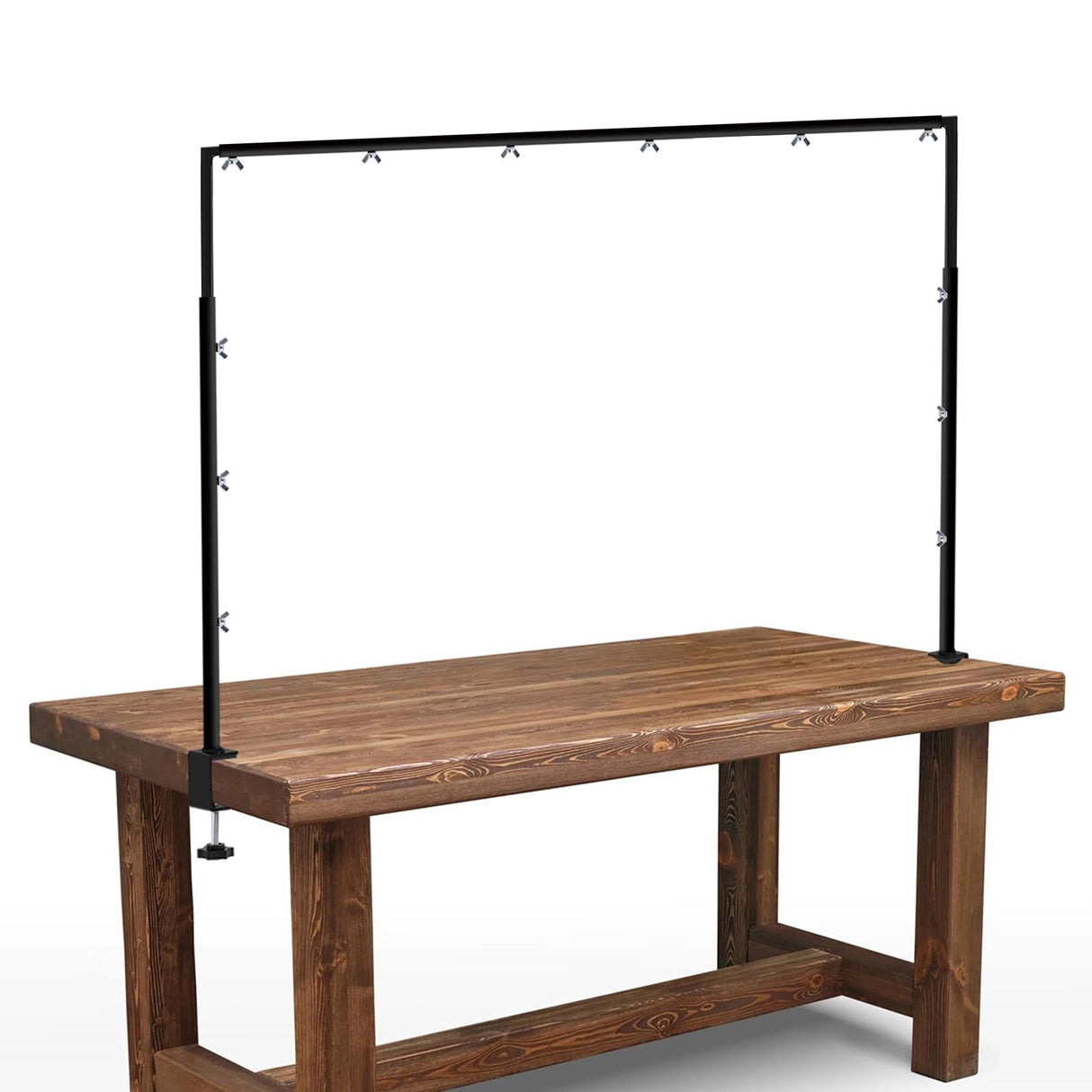 Over The Table Rod Stand with Clamps, Adjustable Metal Table Arch Stand