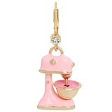 Betsey Johnson Womens Cupcake Mismatch Drop Earrings, Pink, One Size