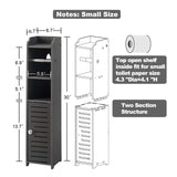 AOJEZOR Toilet Paper Holder Stand: Freestanding No Drill PVC Bathroom Storage for Apartment Renters -Protect Rental Deposit- Small Space Storage Solution