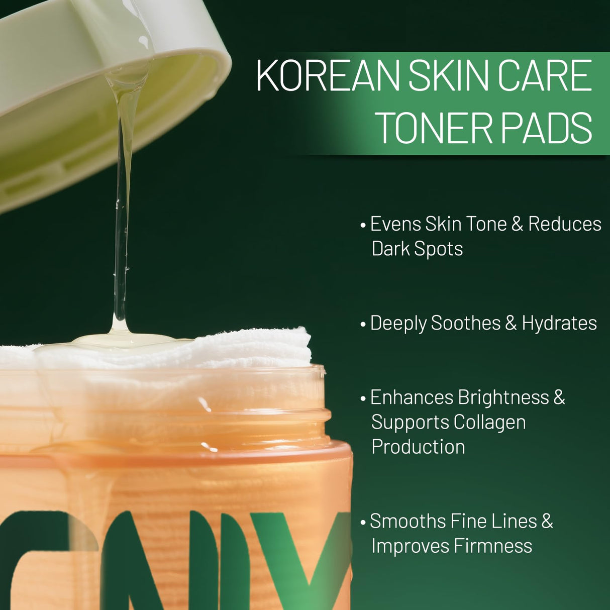 BENIX Korean Toner Pads (100 Count) – Hydrating & Anti-Aging for Dark Spots, Wrinkles & Uneven Skin – Infused with Snail Extract, CICA, Niacinamide & Peptides for a Clear, Radiant Complexion