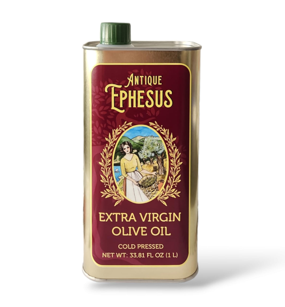 Extra Virgin Olive Oil Cold Pressed - London Award-Winning - 33.81 Fluid Ounce,Antique Ephesus, Mediterranean Region of Ayvalik Turkey (Extra Virgin)