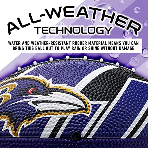 Franklin Sports NFL Team Footballs - Rubber Youth Mini Footballs for All NFL Teams - Kids Junior 8.5" Football - Official NFL Licensed Footballs