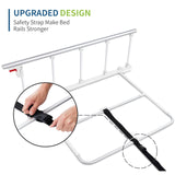 CanFord Bed Rails for Elderly Adults Safety, Folding Bed Assist Rail Handle for Seniors & Surgery Patients, Fall Prevention Safety Hand Guard Fit King, Queen, Full, Twin(Tool-Free Assembly), 48"x17.2"