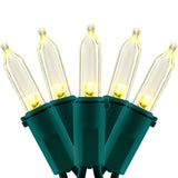 YULETIME 200 Count Warm White LED Christmas Lights, 66 Feet Green Wire UL Certified Commercial Grade Holiday String Light Set (Warm White)