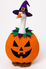 Halloween Porch Goose Outfit Pumpkin Goose Costume for Outdoor Decor