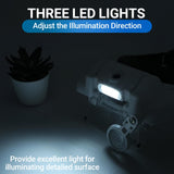 YOCTOSUN Magnifying Glasses with Light 1X-14X, Rechargeable LED Headband Magnifier with 6 Lenses and Storage Case, Hands Free Head Magnifying Visor for Close Work, Sewing, Crafts,Jewelry