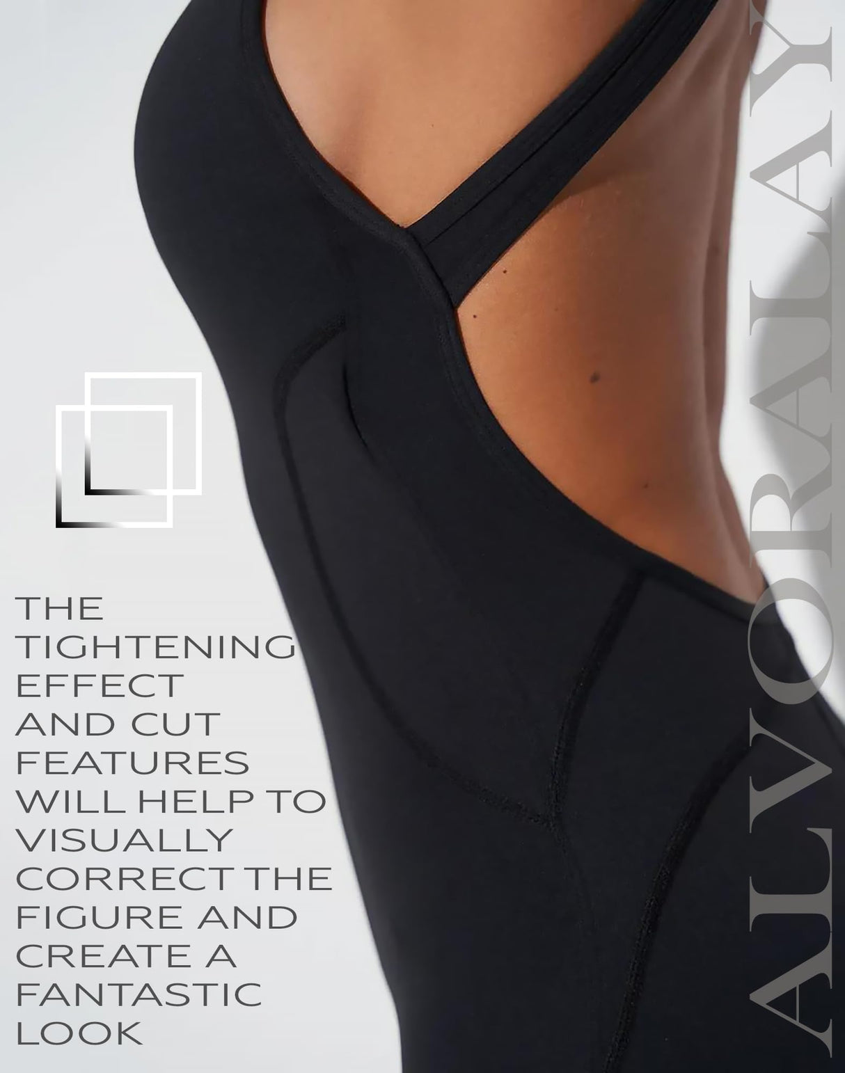 ALVORALAY Women's Flare Jumpsuit with Bra Tummy Control Workout Outfit Sleeveless Backless Bodysuit (Black, Medium)