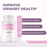 Femipro Bladder Control Supplements for Women & Men, Natural Herb & Probiotic Blend, Supports Urinary Tract Health & Microbiome Balance | Made in USA Non-GMO, 30 Capsules, 1 Month Supply