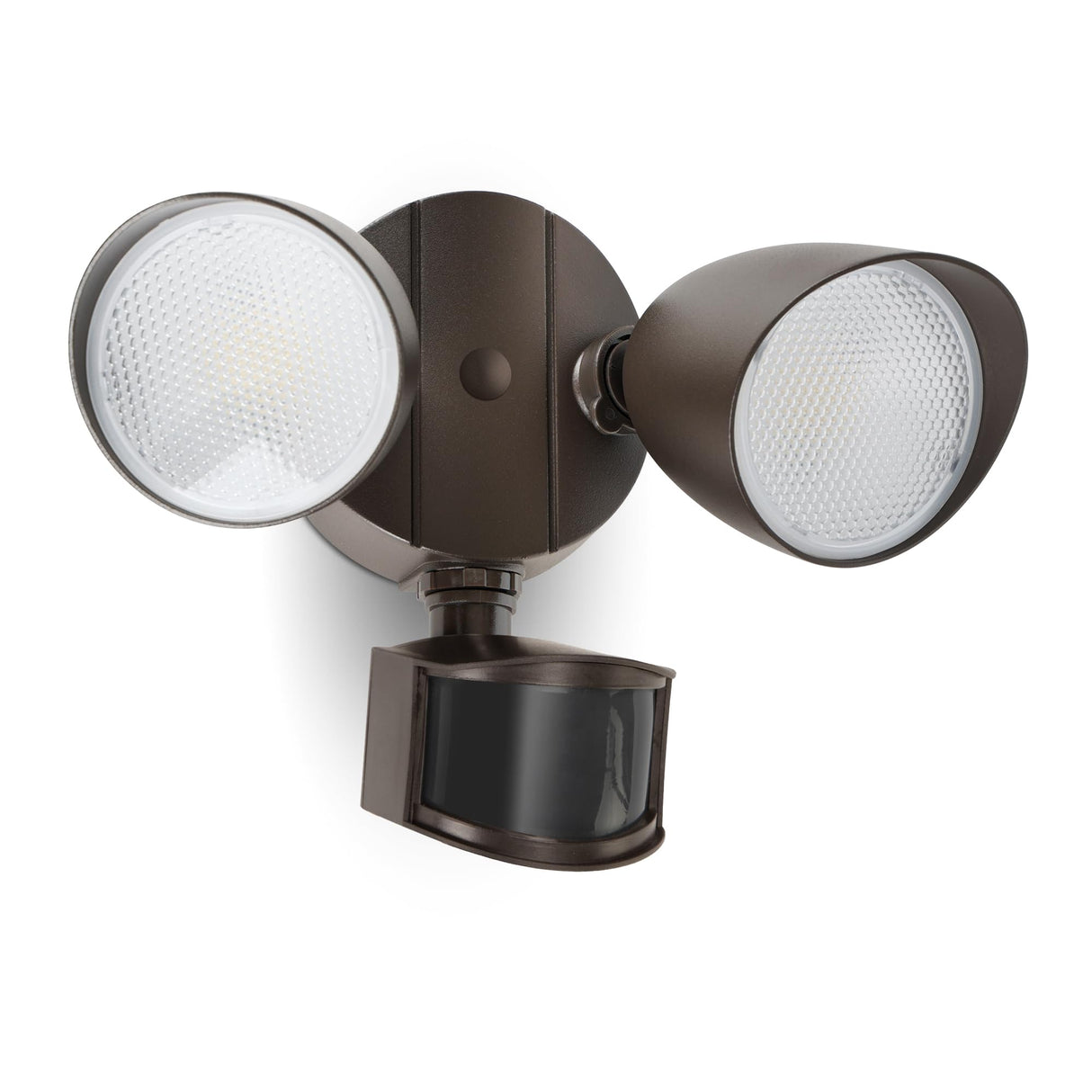 LUTEC 32W 3500 Lumen LED Security Lights Motion Sensor Light Outdoor, 5000K Daylight, IP65 Waterproof, Dusk to Dawn, Motion Detector Flood Light for Garage, Yard, Porch-Brown