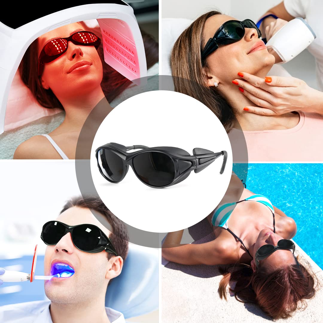 Red Eye Protection ULTREMA Red Light Therapy Glasses, Eyes Protection for Tanning Goggles ...