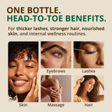 RejuveNaturals Castor Oil (16oz Glass Bottle) USDA Certified Organic, 100% Pure, Cold Pressed, Hexane Free. Boost Hair Growth for Thicker, Fuller Hair, Lashes & Eyebrows.