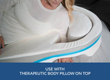 MedCline Shoulder Relief System with Extra Cases, Bed Wedge Pillow for Shoulder Pain Relief and Therapeutic Body Pillow, Inclined Sleep Position with Arm Pocket, Small/Medium for 5'9" and Under
