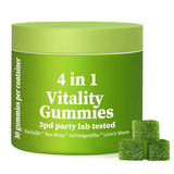 4 in 1 Gummies,Shilajit Gummie,4 in 1 Shilajit Gummies for Men, Vegan & Sugar Free Formula Natural Energy & Vitality Support (1*PCS)