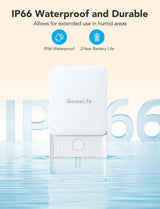 GoveeLife Premium Smart Water Leak Detector 2 with 1968ft Ultra-Long Range, WiFi Water Sensor with SMS/Email/APP Push and Sound Alarm, 5-Year Battery Life, Suitable for Home, Basement, Kitchen, 6 Pack