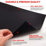 Teflon Liner Roll for Ovens, Stovetops & Grills (75” x 17”) - Custom Cut to Size & Shape Needed - Versatile Non-Stick Teflon Mat, Can Use As Oven Liner, Grill Mat, Stovetop Cover, Baking Sheet, etc.