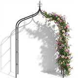 Thick Gothic Pointed Metal Garden Arch Rust-Proof for Climbing Vines Roses
