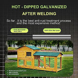 Hardware Cloth 16'' x 10' 1/4 in Galvanized Wire Mesh Roll (23 GA) Chicken Wire Fence Roll for Chicken Pen/coop Fences, Screen mesh, Rabbit/Snake Fences, Poultry enclosures, Handicraft Making, etc.