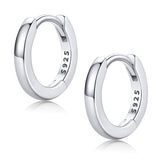 FaithHeart Solid 925 Sterling Silver Huggie Hoop Earrings for Women, 8mm