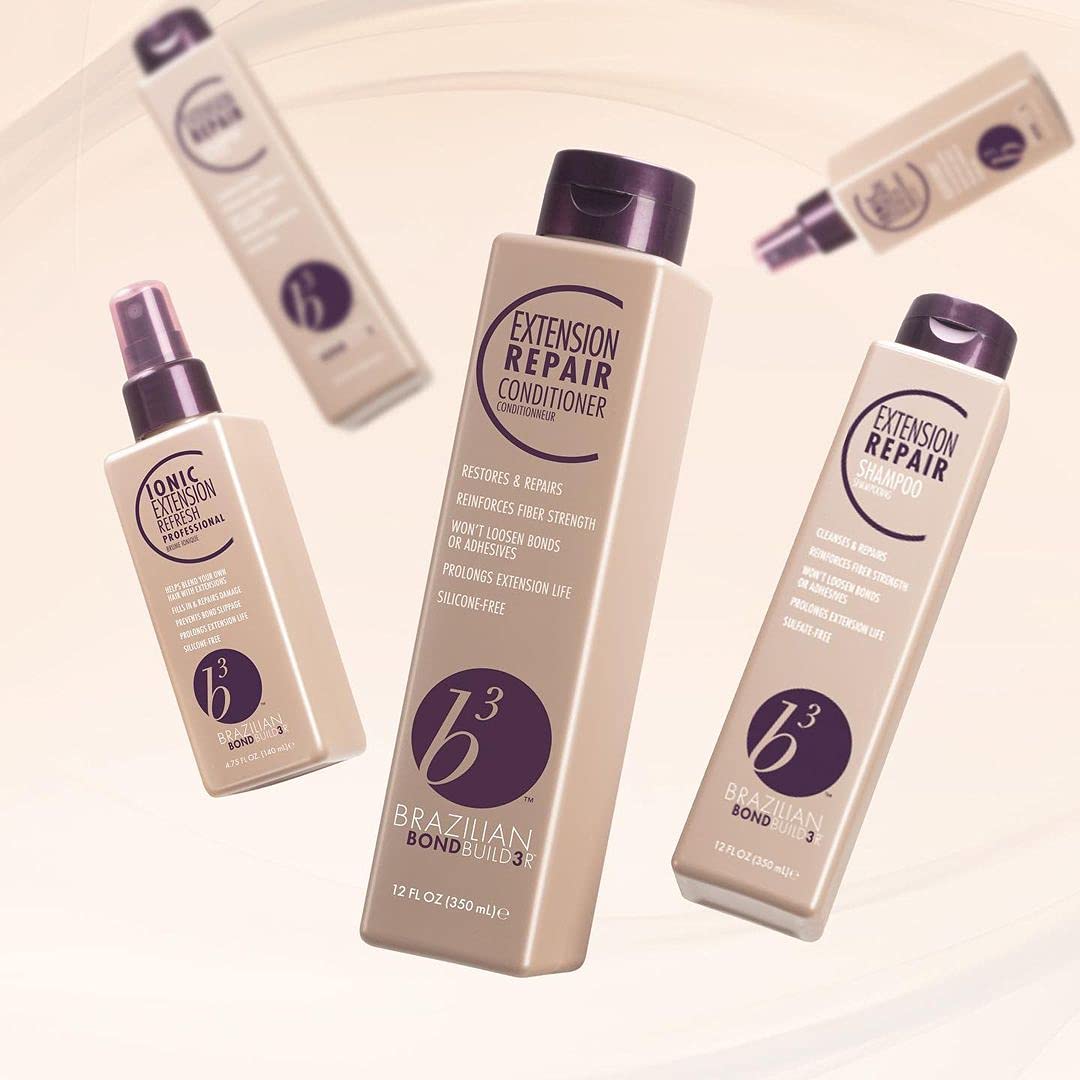 B3 Brazilian Bondbuilder Extension Shampoo/Conditioner/Refresh Trio Pack, 15 fl. oz.