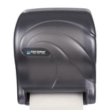 San Jamar Ocean Essence Tear-N-Dry Paper Towel Dispenser, Storage Solution for Bathroom and Kitchen, 14.44" x 11.75" x 9.13", 1 Count, Black Pearl