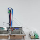Dual Kitchen Sink Proportioner, Dish Detergent and Liquid Sanitizer Dispenser, Chemical Dispensing System, Precision Chemical Dilution, 8088