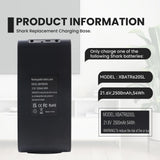 Replacement for Shark XBATR620SL XBATR625SL XBATR625SLEU Vacuum Battery, Compatible with Shark Stratos IZ540H IZ562H IZ531H IZ541H IZ500 LZ500 UZ565H Pro Cordless Vacuum Cleaner Battery 21.6V 2500mAh