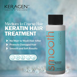 Keragen - Brazilian Keratin Smoothing Treatment, Blowout Straightening System for Dry and Damaged Hair, Formaldehyde Free, 2 Oz - Eliminate Curls and Frizz, Fine to Medium Hair
