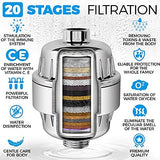 AquaHomeGroup 20 - Stage Replacement Premium Filter Cartridge 2-pack (No Housing), Compatible with Any Shower Filter of Similar Design 15 and 20 stages