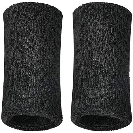 WILLBOND 6 Inch Wristbands Paris Sports Competitions Supplies Sport Long Wrist Bands Sweatband Elastic Athletic for Gym Tennis Outdoor Activity