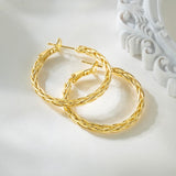 Amoxos Gold Earrings for Women 14K Gold Hoop Earrings for Women